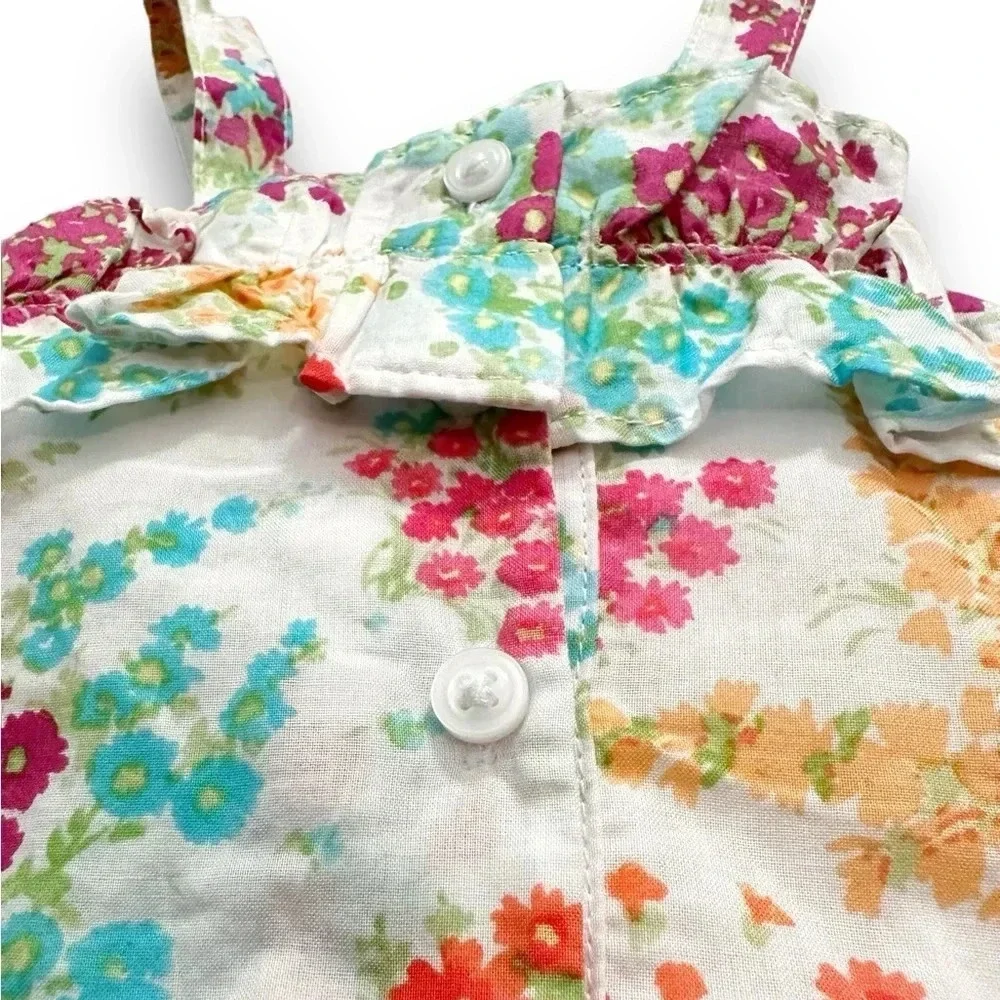 Janie & Jack | Floral Ruffle Top (8) 🌸